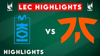 MKOI vs FNC HIGHLIGHTS | LEC 2025 Winter | Movistar KOI vs Fnatic