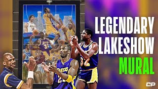 LEGENDARY Lakers Mural (ft. Kobe, Magic, Shaq) 🔥 | Highlights #Shorts