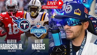 Titan Anderson is LIVE! NFL Combine + Titans & Reciever Options Marvin Harrison Jr. & Malik Nabers.
