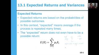 Chapter 13 Return, Risk and SML