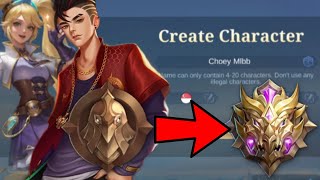 Old account got stolen!New account target reach global chou (Full warrior to mythic) - Mlbb