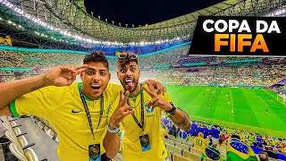 REALIZEI MEU SONHO - fomos ver o brasil jogar no  Estadio No Qatar * copa 2022 *