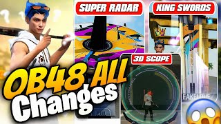 OB48 Update Free Fire | Free Fire OB48 Update All Changes | Free Fire Advance Server |