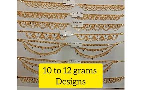 woww!! 😱😱latest gold champasaralu designs| 10 grams designs| subscribe Sanju creations