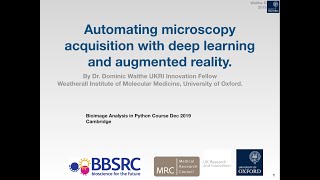 Automating microscopy acquisition with deep learning and augmented reality. 2019 IAFIG Spotlight.