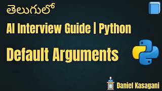 15. Default Arguments in Python | AI Interview Guide | Python