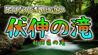 伏伸の滝 観光コースにもなっている素敵な滝です。限りなく透明に近い透明のお水です。整備された遊歩道歩けば、労せずして大自然満喫する事が出来ます。秋田県秋田市河辺岩見 210616 MP44