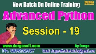 Advanced Python || Method Resolution Order (MRO) Algorithm || by Durga On 06-08-2018