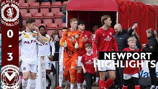 24/25 HIGHLIGHTS | Crewe Alexandra 0-3 Newport County