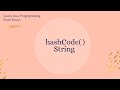 String hashCode( ) method in Java
