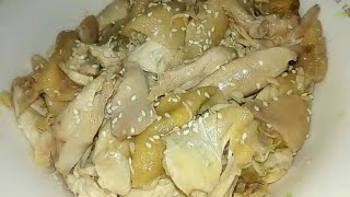 Cold sesame oil shredded chicken