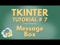 Tkinter Tutorial # 7 | MessageBox