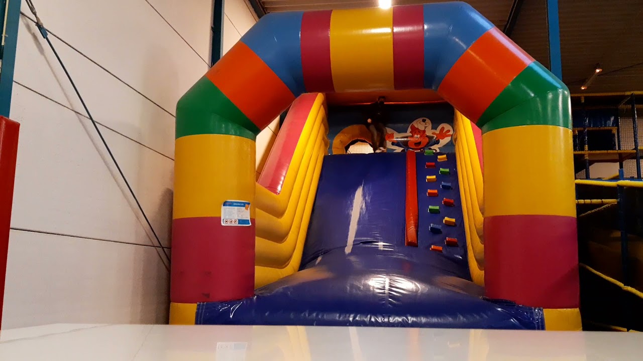 Big Bouncing On The Big Bouncy Castle Slide - YouTube