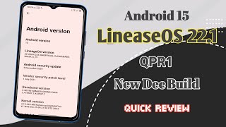 Lineage 22.1 QPR1 ! Android 15 ! Latest new custom rom Redmi 8 ! Mi439..