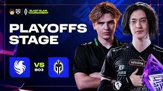 Full Game: Team Falcons vs Gaimin Gladiators (BO3) - Game 2 | Blast Slam Playoffs