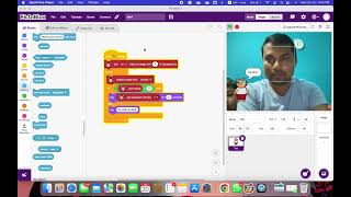Face detection program using block coding pictoblox