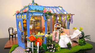 Miniature Dollhouse Kit | ROSE GARDEN TEA HOUSE - CUTE ROOM