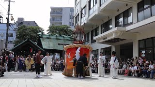 2024長崎くんち（人数揃い　八幡町①傘鉾）