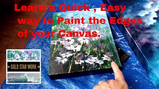 How to Finish the Edges of your Stretched Canvas Paintings