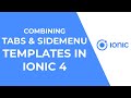 Ionic 4 and Angular - Combining Tabs and Sidemenu Templates (Depreacted)