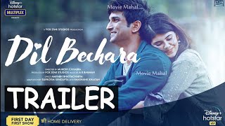 Sushant Singh Rajput Dil Bechara Trailer | Dil Bechara Official Trailer