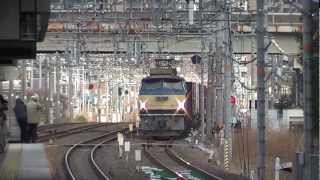 [FHD]5071レ@島本(20130213) Freight Train #5071 Passing Shimamoto