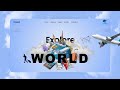 Responsive Travel Website Design using HTML CSS & JavaScript | Animated & Modern UI