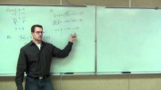 Prealgebra Lecture 3.2: Solving Basic Equations