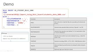 Import Using BULK Insert Statement (T-SQL) Command - For MSSQL