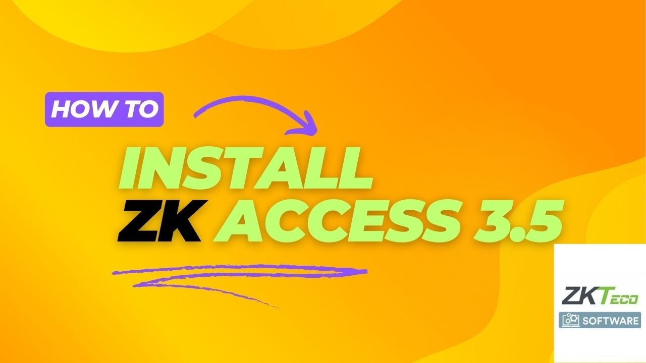Zk Access 3 5 Software Installation Youtube