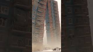 The two towers collapse! (Earthquake simulation in Teardown)