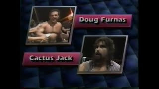 Doug Furnas vs Cactus Jack   Power Hour June 8th, 1990