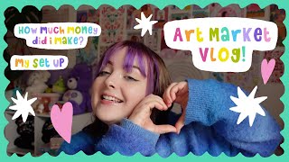 Market Vlog  ☆ How much money I made, New products and Setting Up