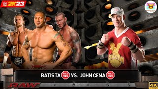 John Cena vs. Batista – full rivalry:Monday Night RAW:With The Evolution:WWE 2K23