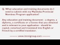 What education and training documents do I need to submit with my MPNP application?