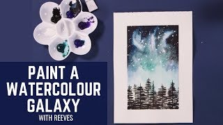 How to Paint a Watercolour Galaxy with Reeves