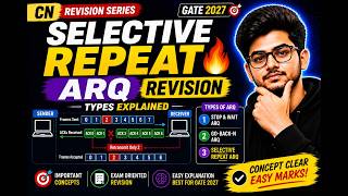Selective Repeat ARQ Revision 🔥 | Types Explained | CN GATE 2027