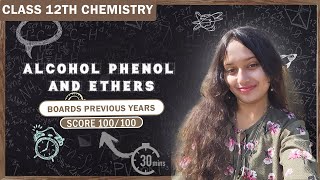 Alcohol Phenol and Ethers PYQs Class 12 Chemistry | BOARD 2024-2025 by Shaad Ma'am