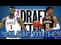 I SIMULATED THE NBA DRAFT LOTTERY 1000 TIMES AND THIS HAPPENED...(CRAZY OUTCOME)