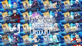 【Fate/Grand Order Arcade】66騎英靈召喚  全サーヴァント宝具まとめ【All Noble Phantasm/Summon/Battle Effect】【FGOAC】PART 1