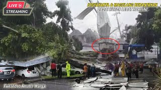 ALLAHUAKBAR JATENG & JOGJA BERANTAKAN.! Warga Histeris Saksikan Pohon & Baliho Ambruk Tersapu Badai
