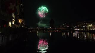 [4K] Luzern New Year's 2023 Fireworks