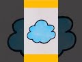 how to draw a cloud cloud drawing with number 3 drawing art shorts youtubeshorts shorts