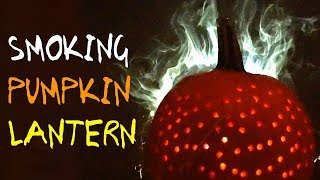 SMOKING PUMPKIN LANTERN - HALLOWEEN PARTY TIP