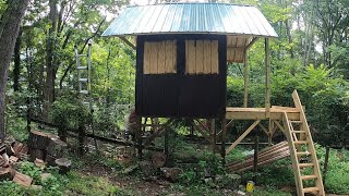 Staining The Treehouse Project - Part 18