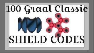100 Graal Classic RARE Shield Codes