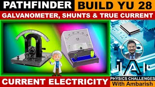 PATHFINDER| CURRENT ELECTRICITY| BUILD YOUR UNDERSTANDING| PROBLEM 28| TRUE CURRENT| GALVANOMETER|