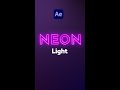 Neon Light in After Effects | Tutorial