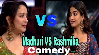 Madhuri Dixit And Rashmika Comedy Jhjak dikhlaja Dance Show Bahot Masti Hua
