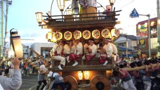 潮来祇園祭禮2016.8.7(日) 最終日 濱壹丁目 のの字廻し